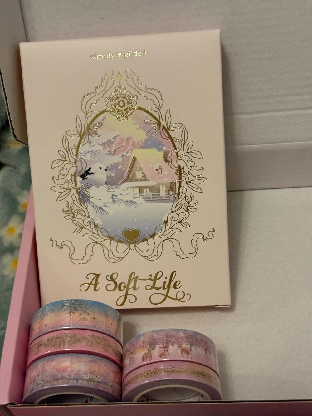 Simply Gilded A Soft Life December 2025 Subscription Stickers Stationary Set